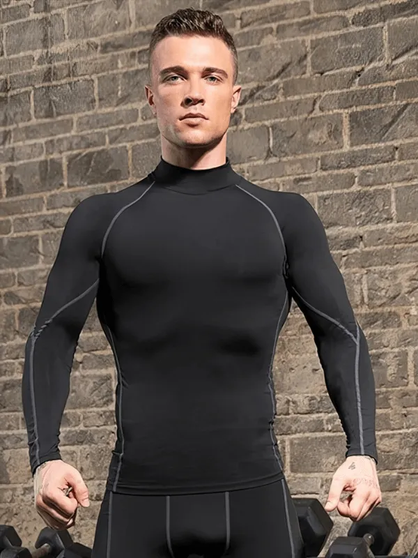 Compression Quick Dry Men's Long Sleeves T-Shirt for Running - SF0672