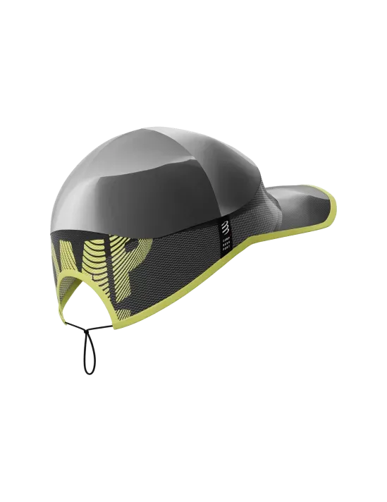 Compressport Unisex's Pro Racing Cap - Black/White/Safety Yellow