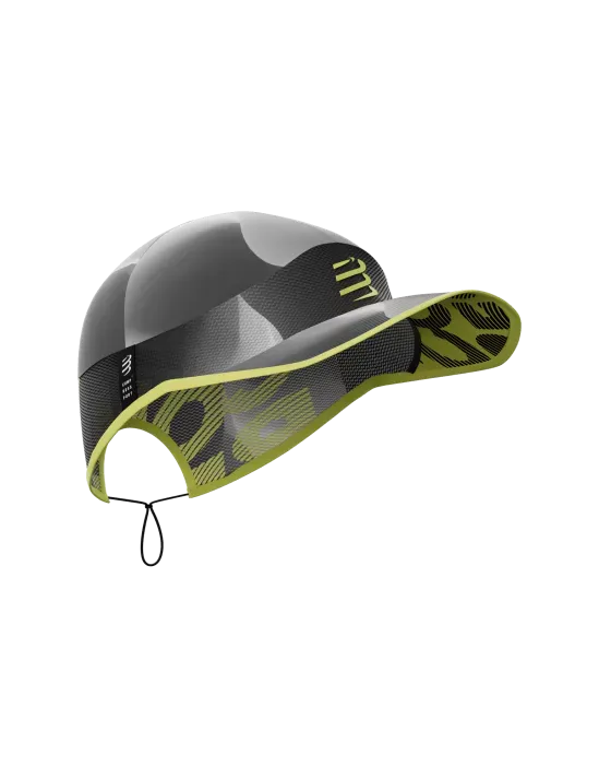 Compressport Unisex's Pro Racing Cap - Black/White/Safety Yellow