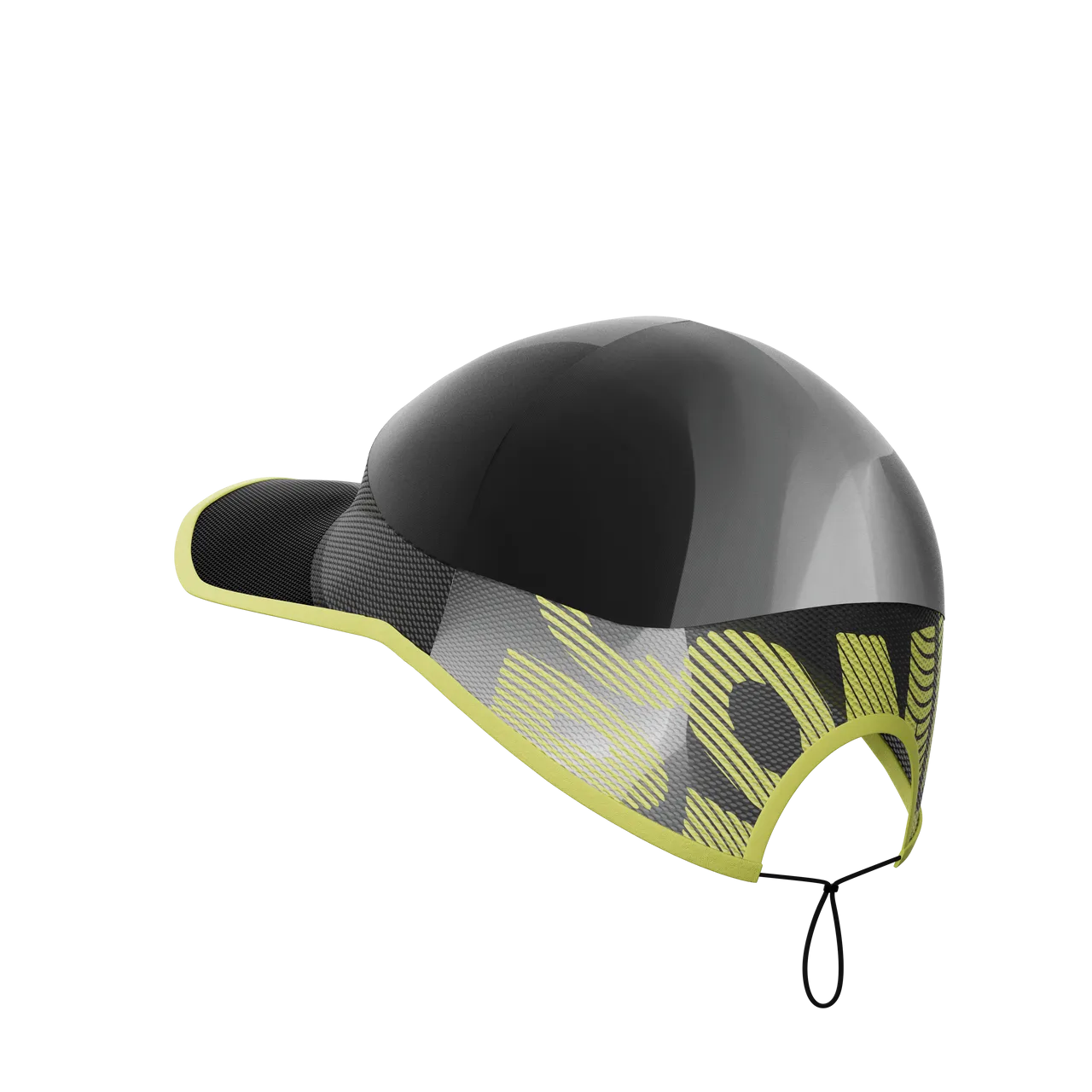 Compressport Unisex's Pro Racing Cap - Black/White/Safety Yellow
