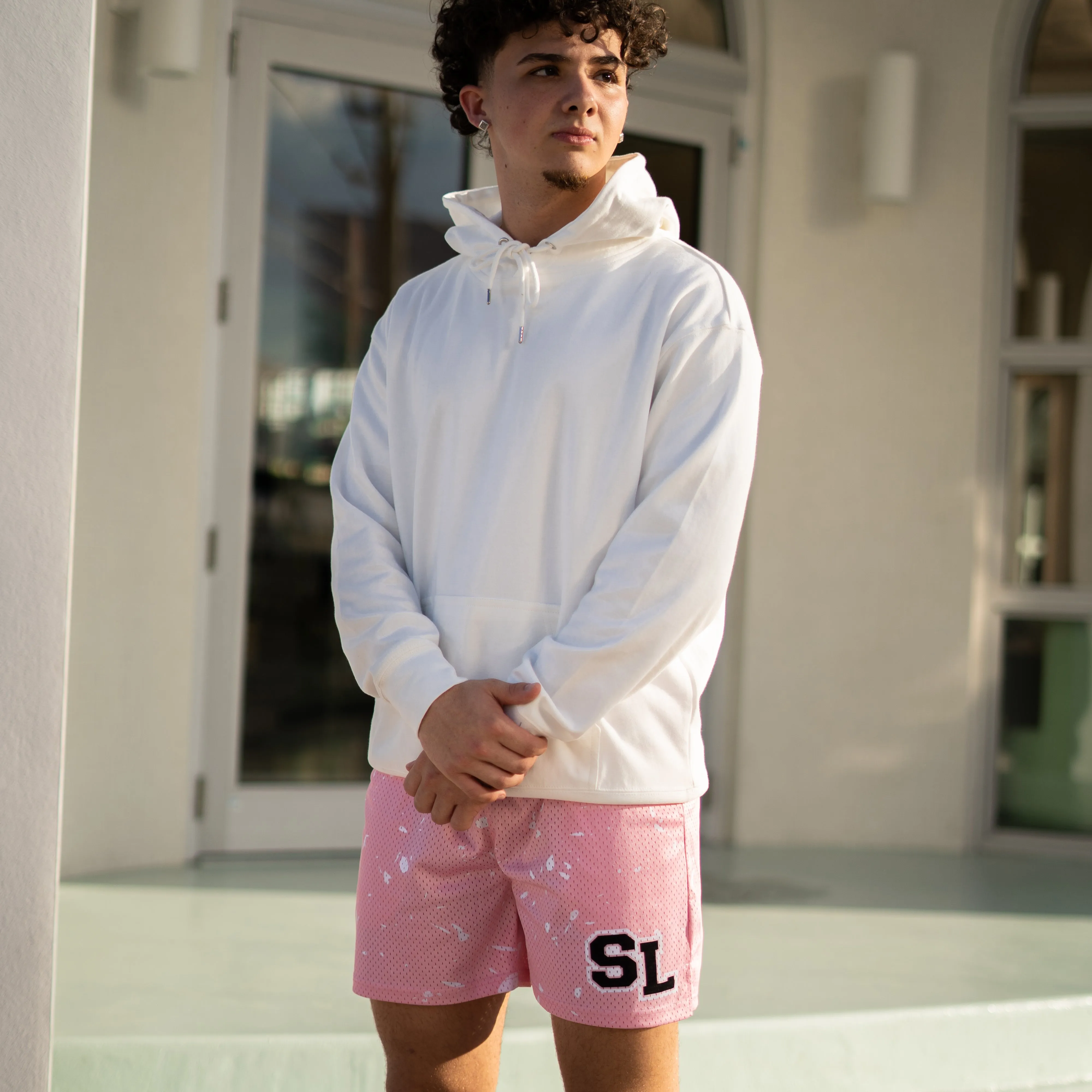 Concrete Old Rose Shorts - 7"