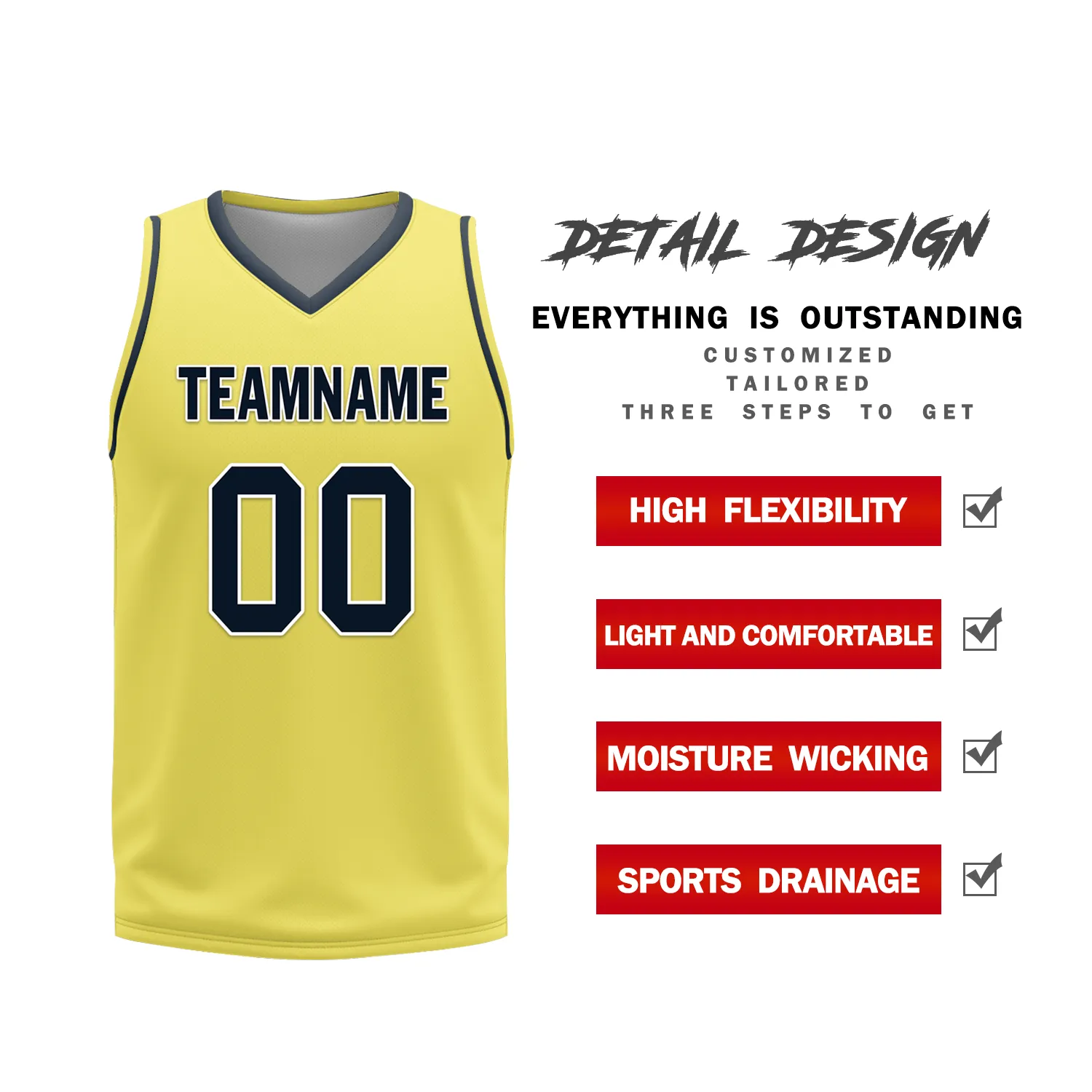 Corporate Gifts,Custom Blue Yellow Classic Style Reversible Basketball Uniform Personalized BBJR-D017059