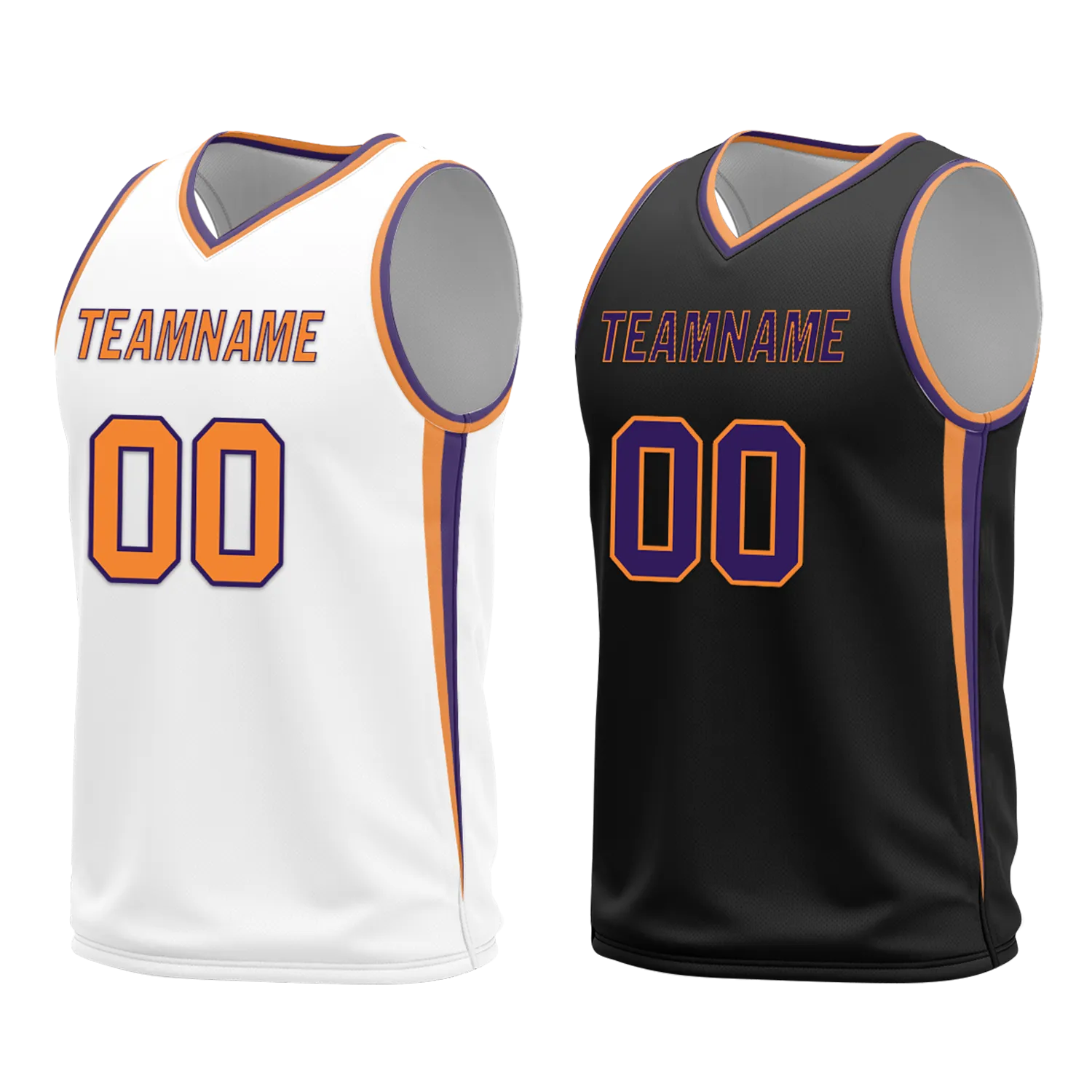 Corporate Gifts,Custom White Black Classic Style Reversible Basketball Uniform Personalized BBJR-D017057