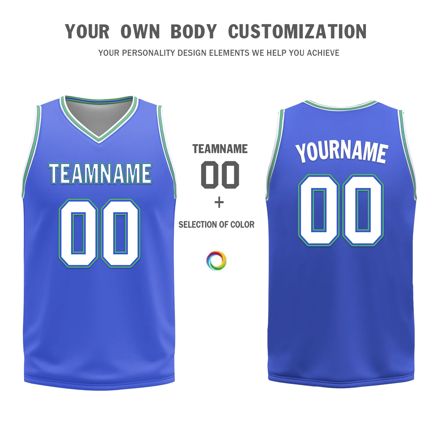 Corporate Gifts,Custom White Blue Classic Style Reversible Basketball Uniform Personalized BBJR-D017045
