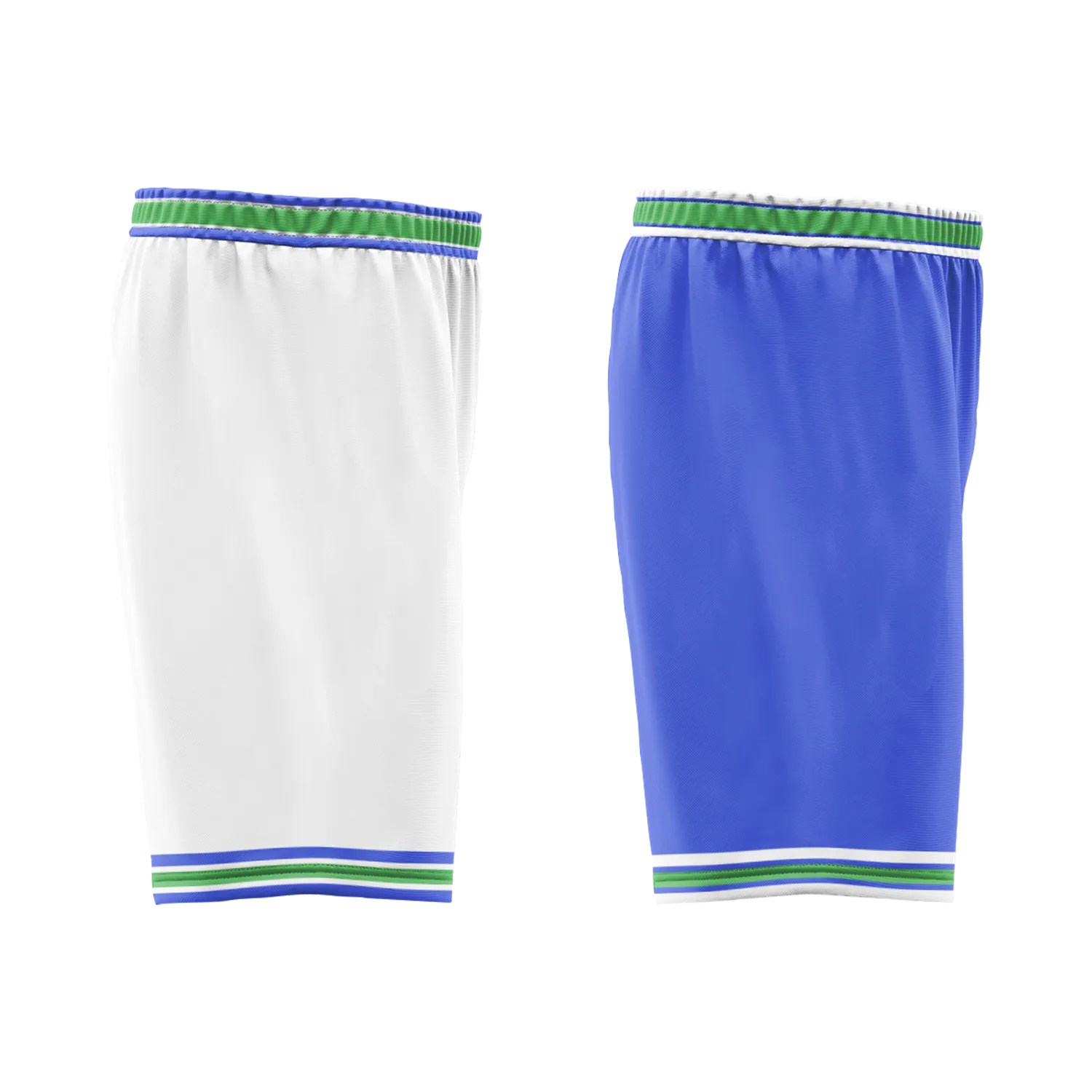 Corporate Gifts,Custom White Blue Classic Style Reversible Basketball Uniform Personalized BBJR-D017045