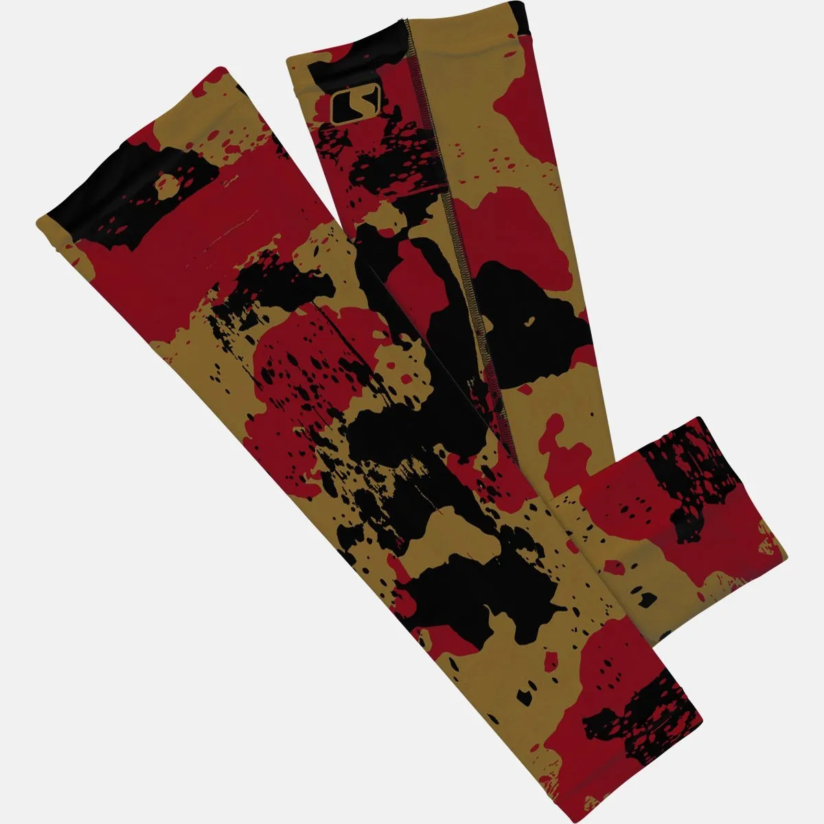 Corrosive Gold Black Maroon Arm Sleeve