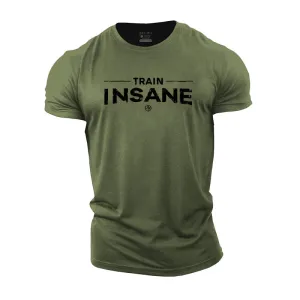 Cotton Train Insane Graphic Men's Fitness T-shirts