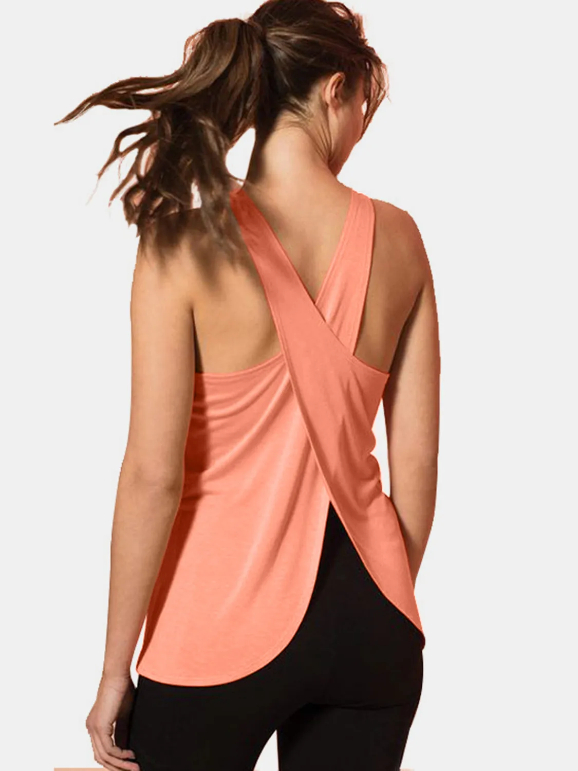 Crisscross Scoop Neck Tank