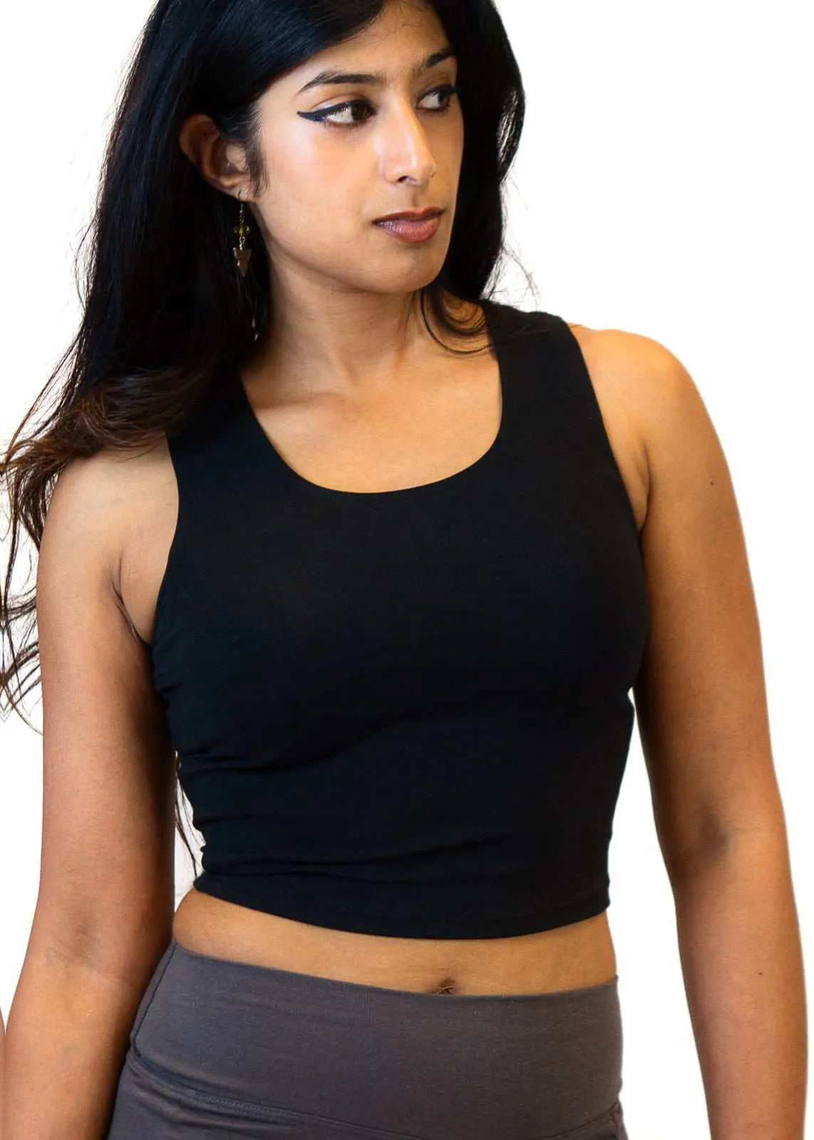Crop Tank Hemp Top for Yoga, Workout & Casual Wear