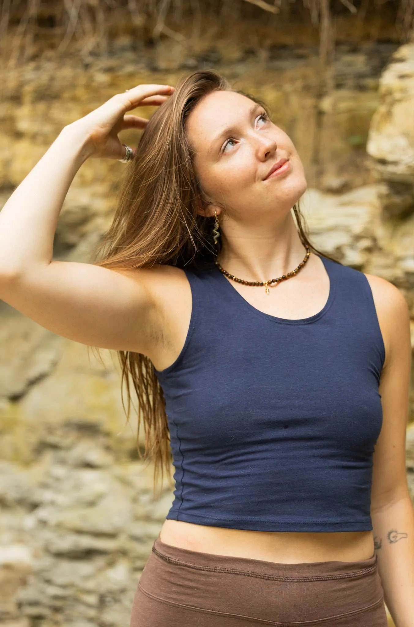 Crop Tank Hemp Top for Yoga, Workout & Casual Wear