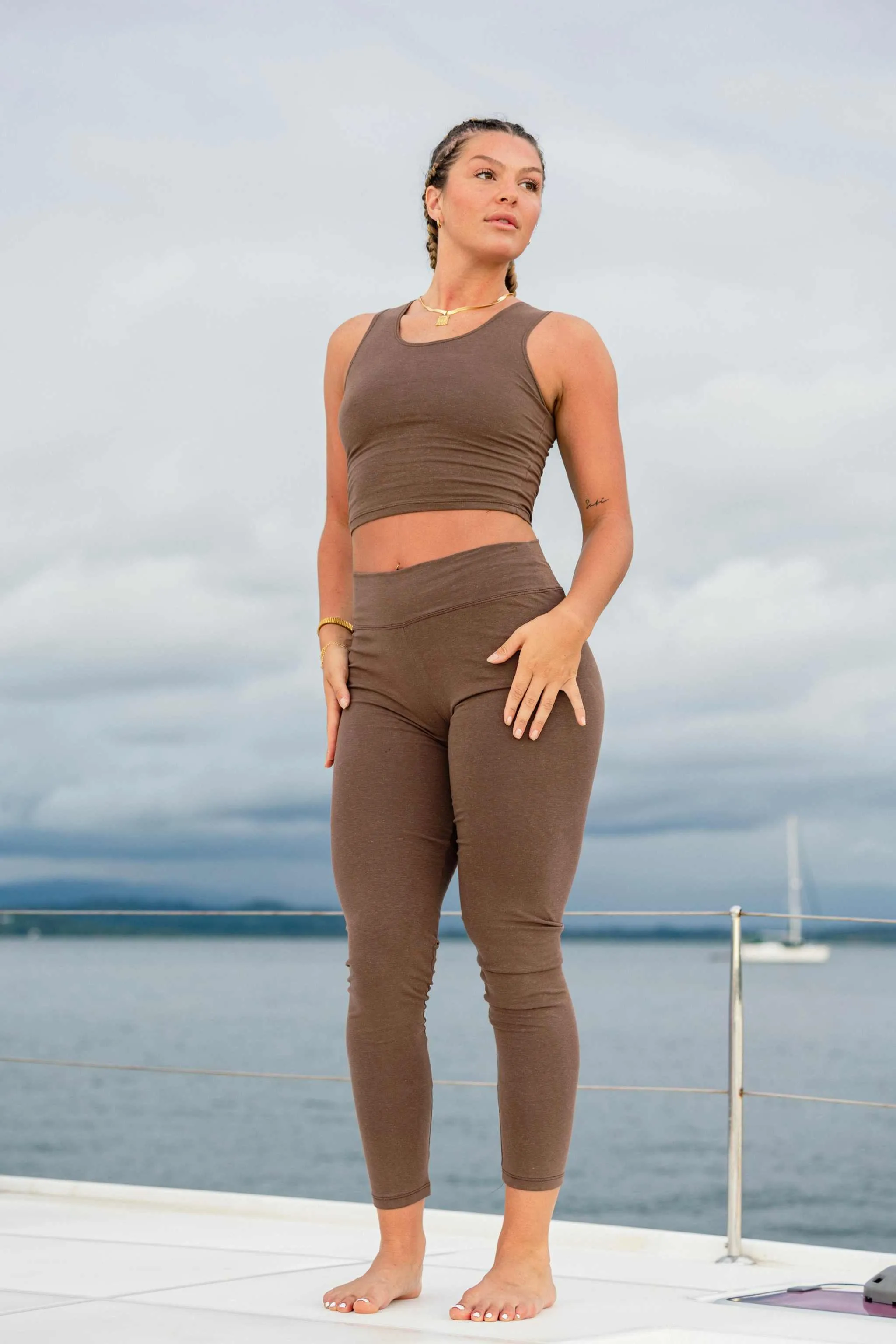 Crop Tank Hemp Top for Yoga, Workout & Casual Wear