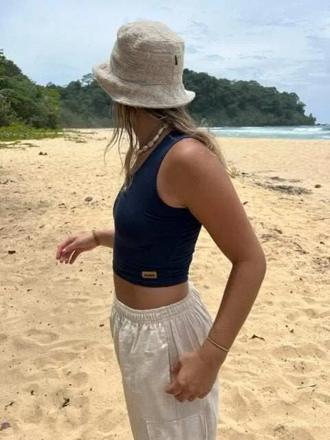 Crop Tank Hemp Top for Yoga, Workout & Casual Wear
