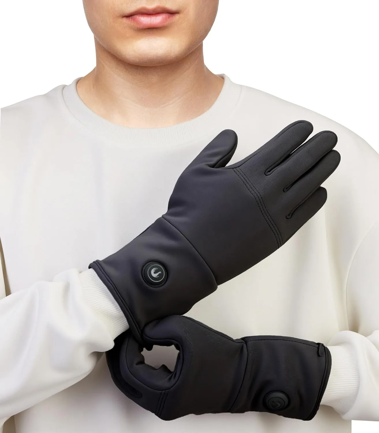 CUEHEAT Heated Glove Liners, Flexible Ultrathin, Touchscreen, 7.4V Rechargeable Battery Electric Heating Thin Gloves