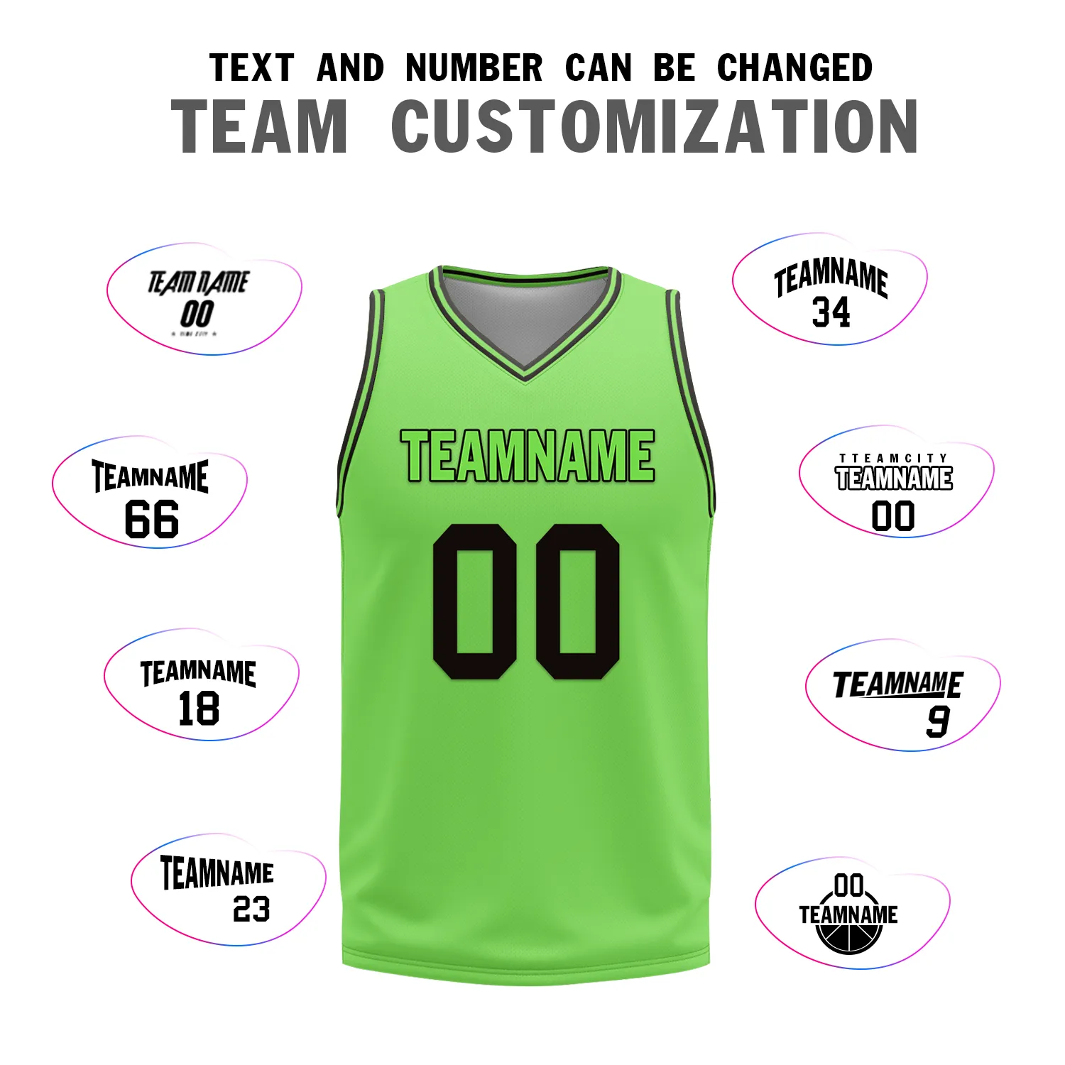 Custom Black Green Classic Style Reversible Basketball Uniform Personalized Ordinary BBJR-D017049