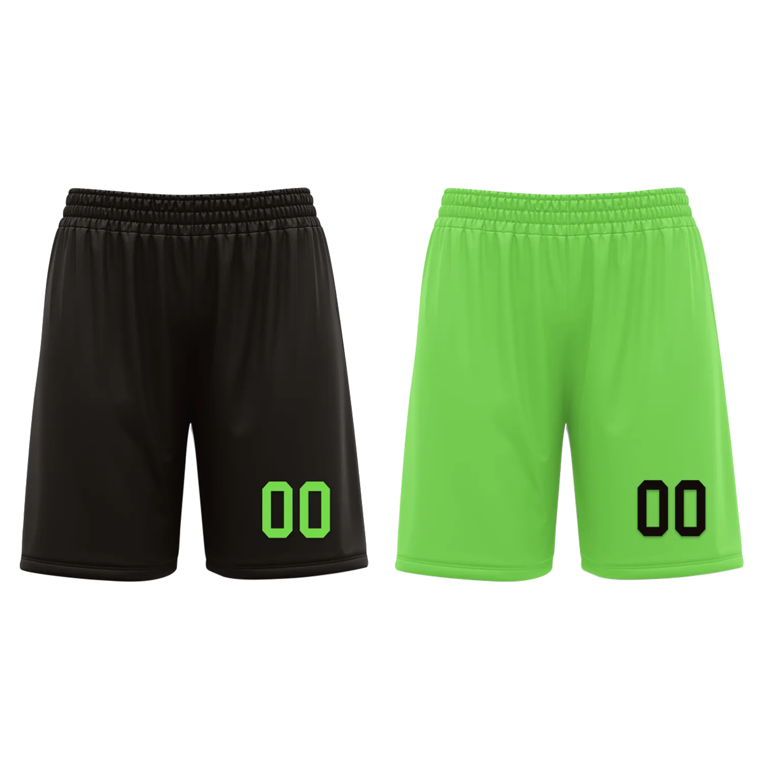 Custom Black Green Classic Style Reversible Basketball Uniform Personalized Ordinary BBJR-D017049