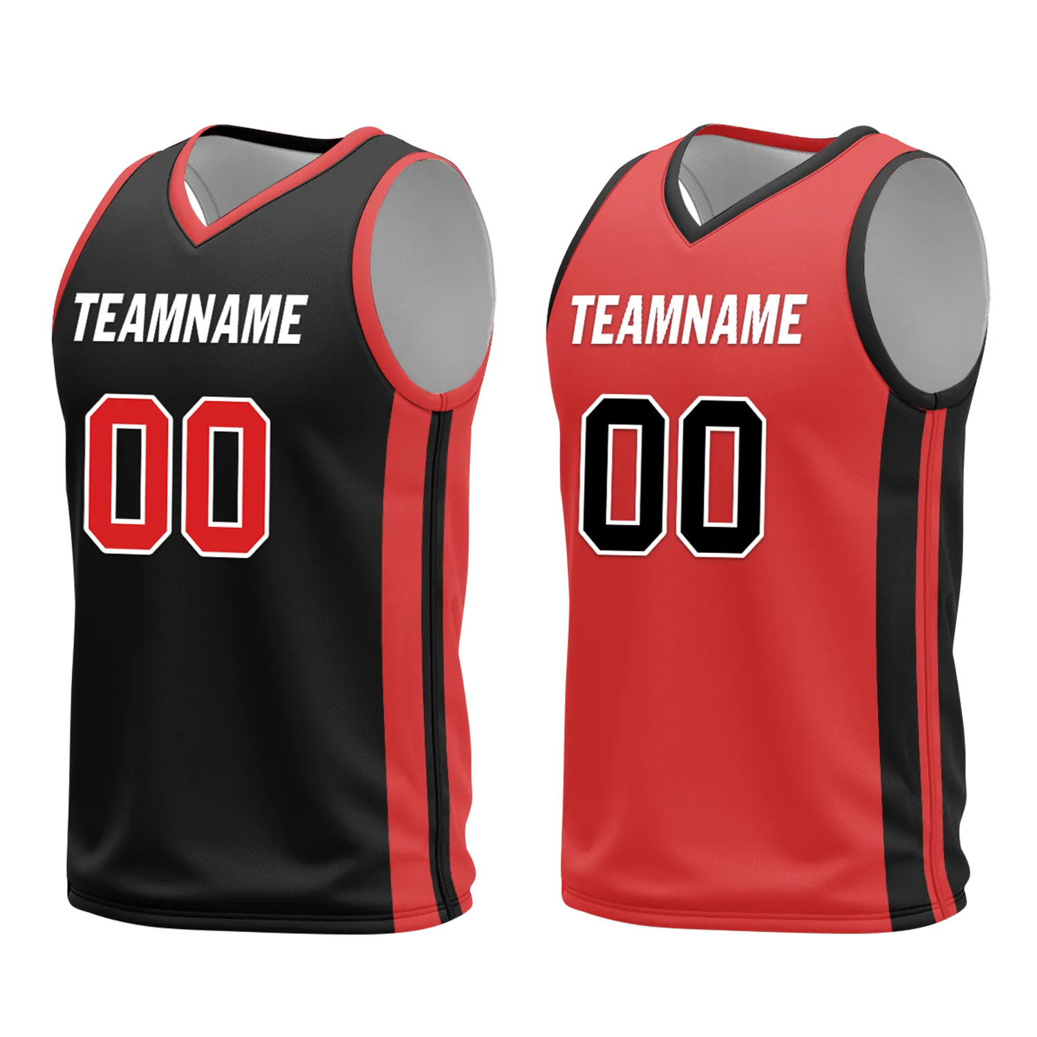 Custom Black White Classic Style Reversible Basketball Uniform Personalized BBJR-D017006