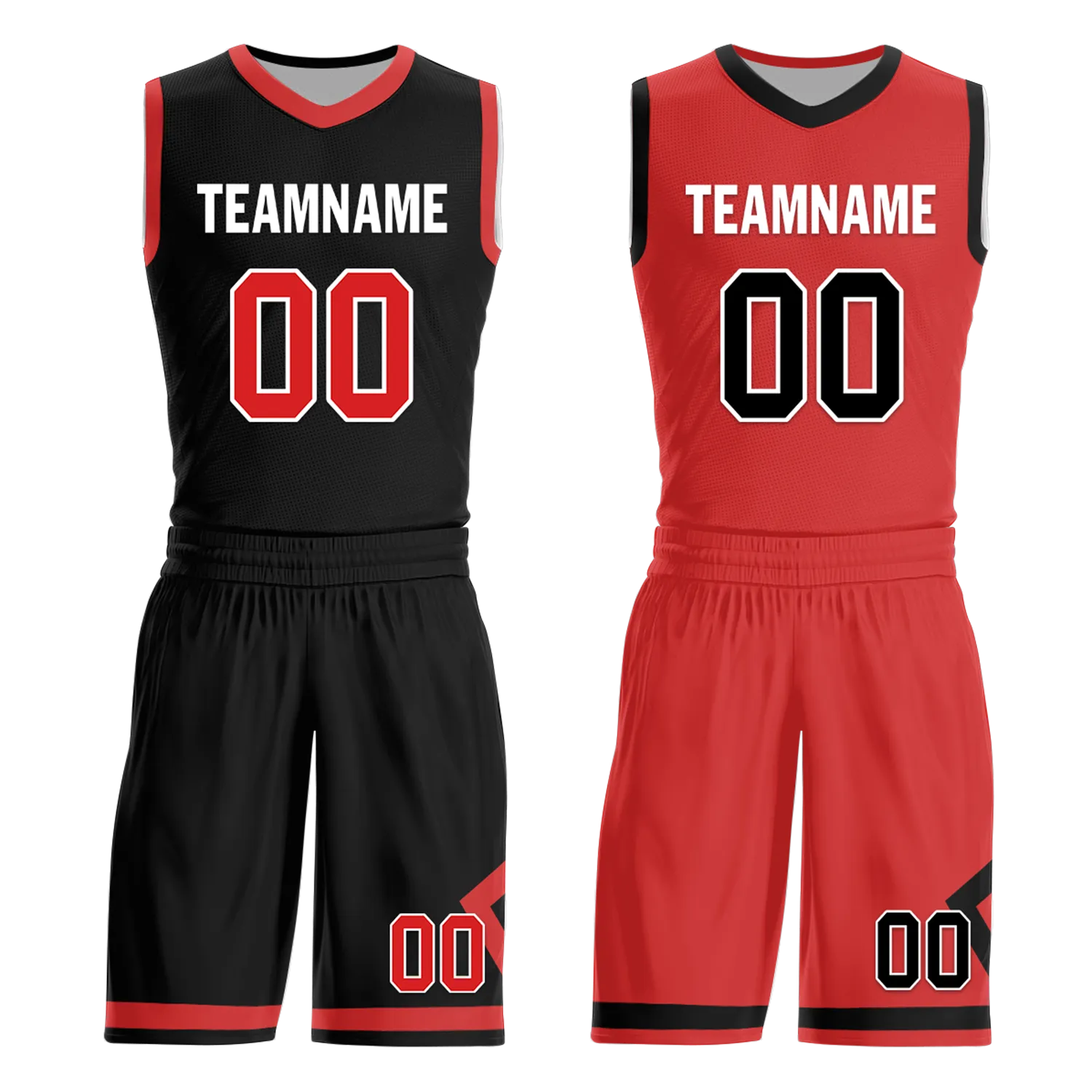 Custom Black White Classic Style Reversible Basketball Uniform Personalized BBJR-D017006