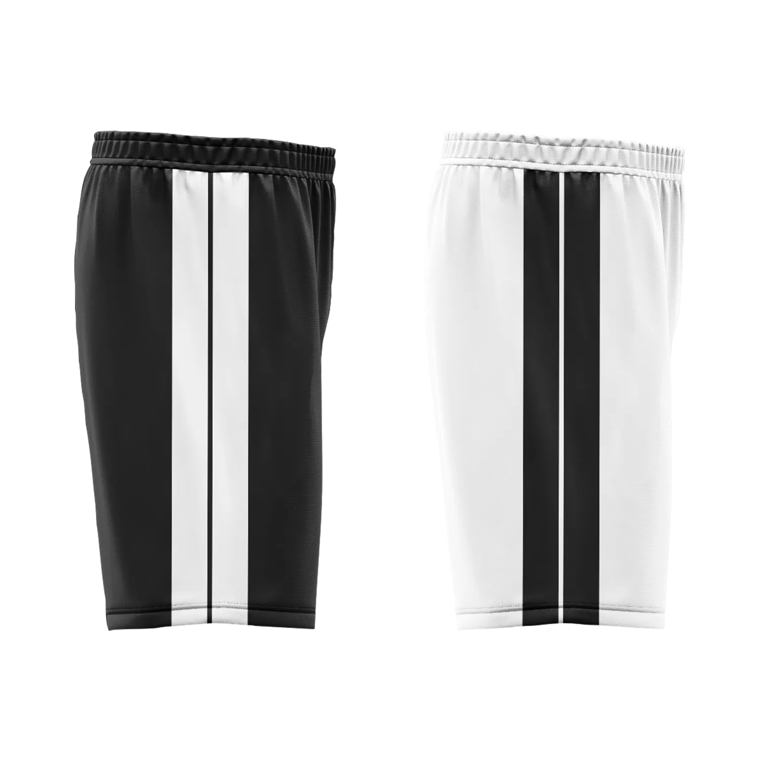 Custom Black White Classic Style Reversible Basketball Uniform Personalized COOLMAX BBJR-D017044