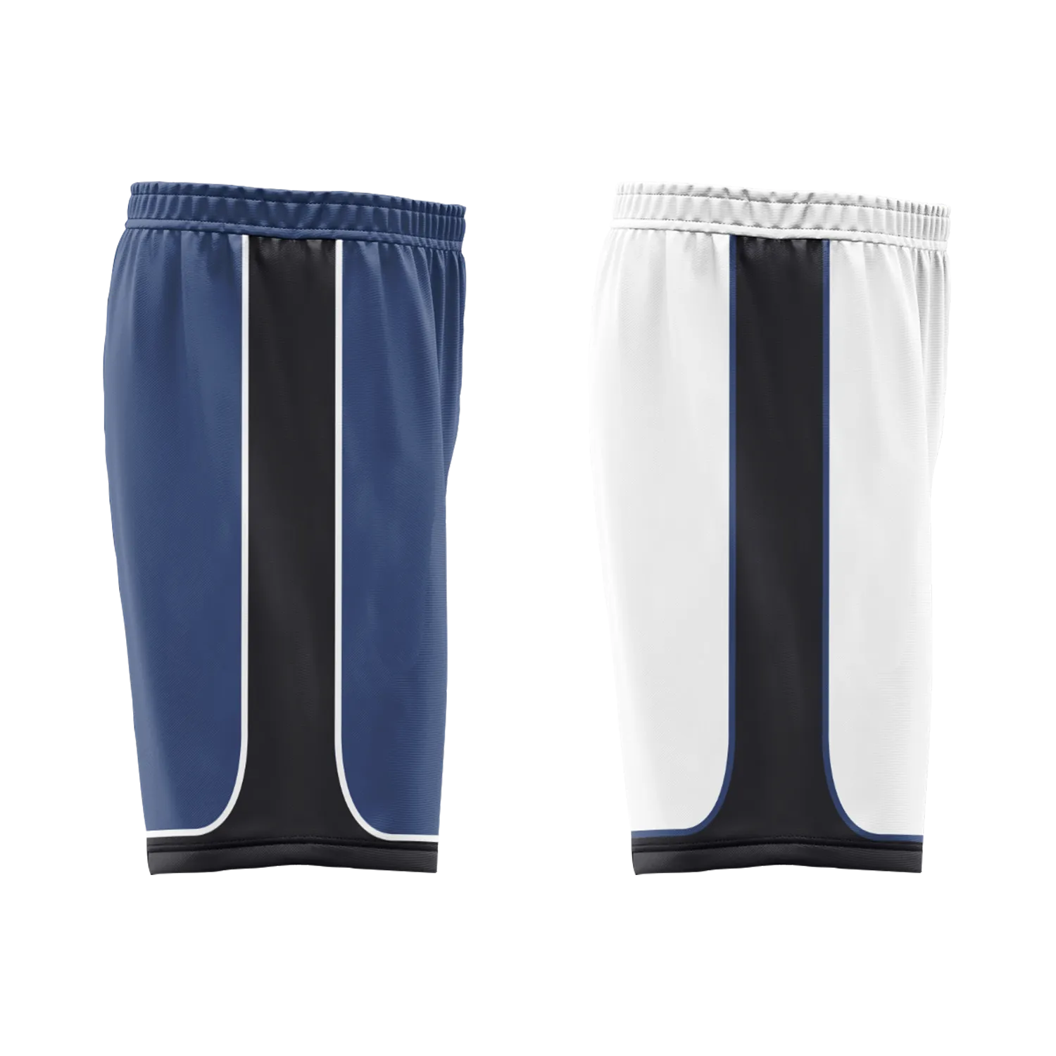 Custom Blue White Classic Style Reversible Basketball Uniform Personalized BBJR-D017053