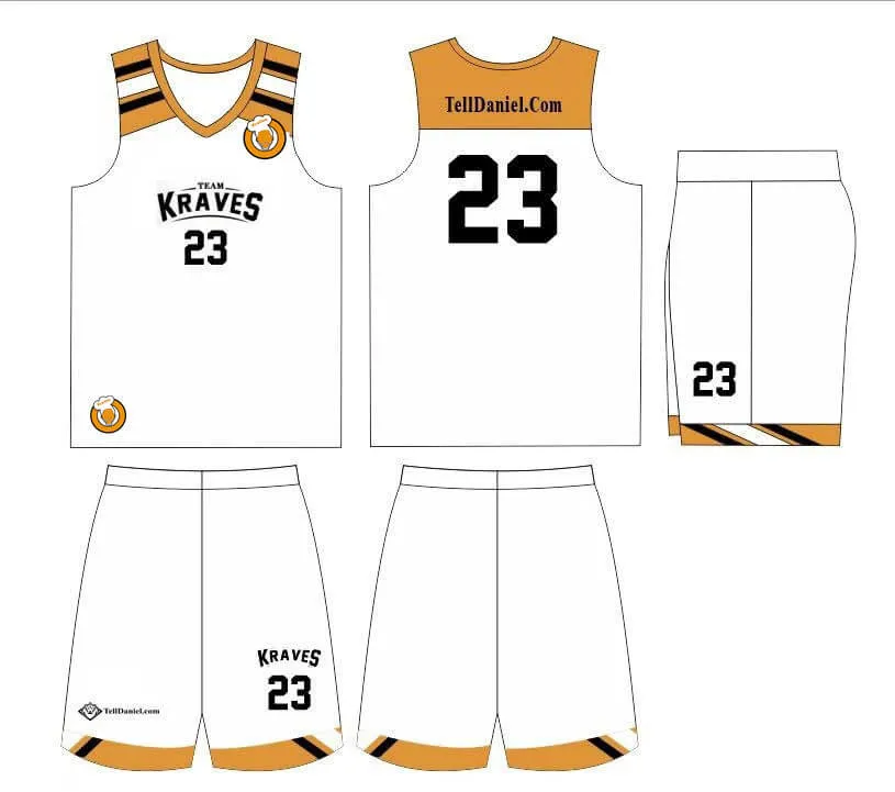 Custom Design Reversible Basketball Uniform