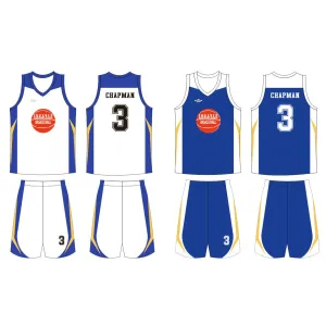 Custom Design Reversible Basketball Uniform