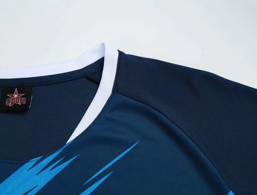 Custom Football Training Uniforms set Adult Soccer Jerseys suits Breathable shirts Short Slim Jerseys