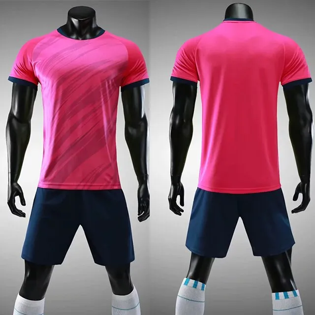 Custom Football Training Uniforms set Adult Soccer Jerseys suits Breathable shirts Short Slim Jerseys