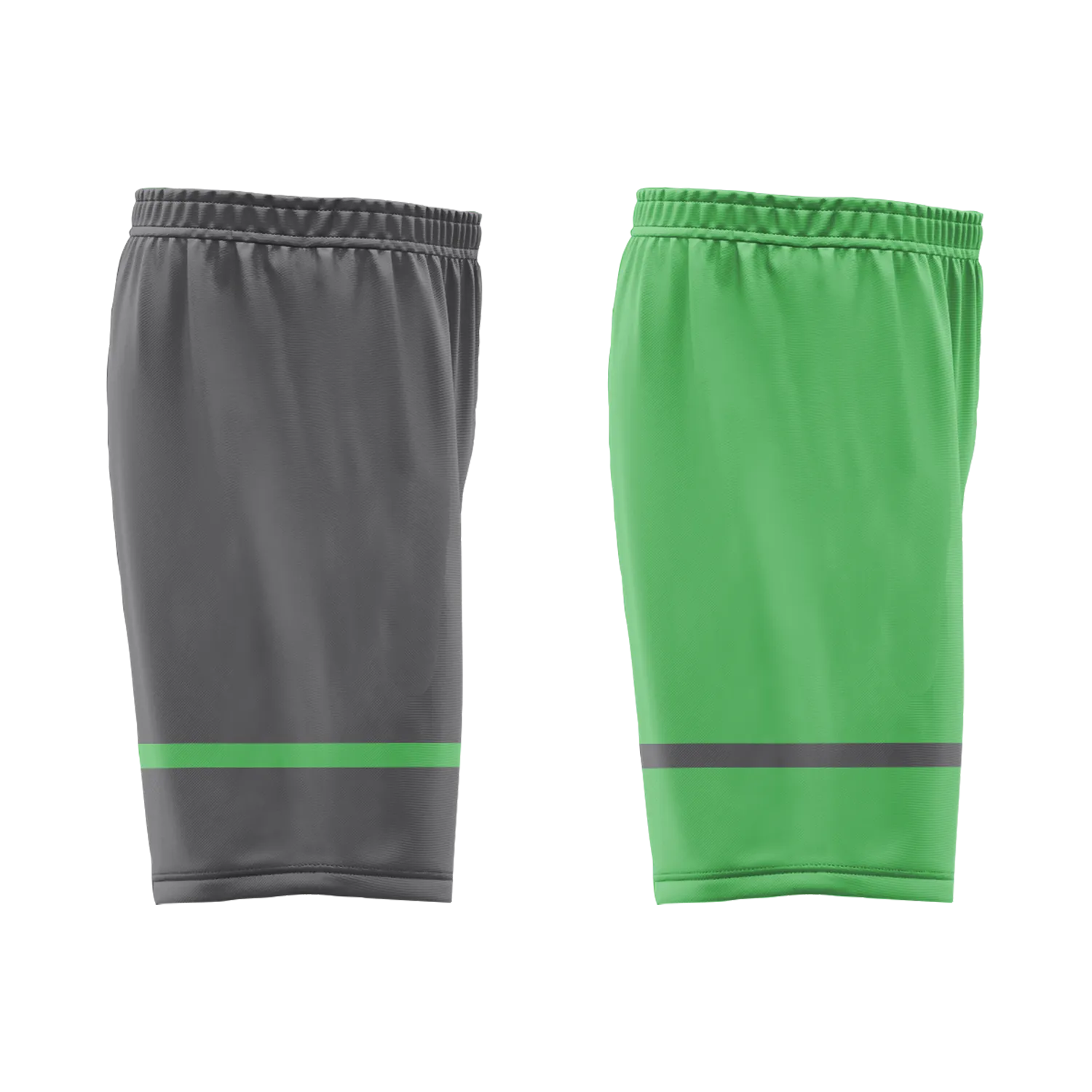 Custom Gray Green Classic Style Reversible Basketball Uniform Personalized Ordinary BBJR-D017046