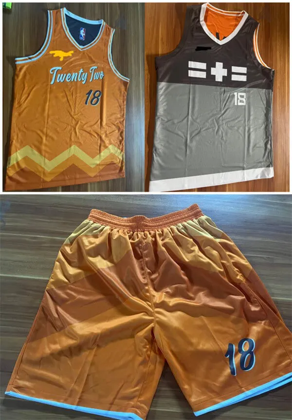 Custom Logo Reversible Basketball Jersey