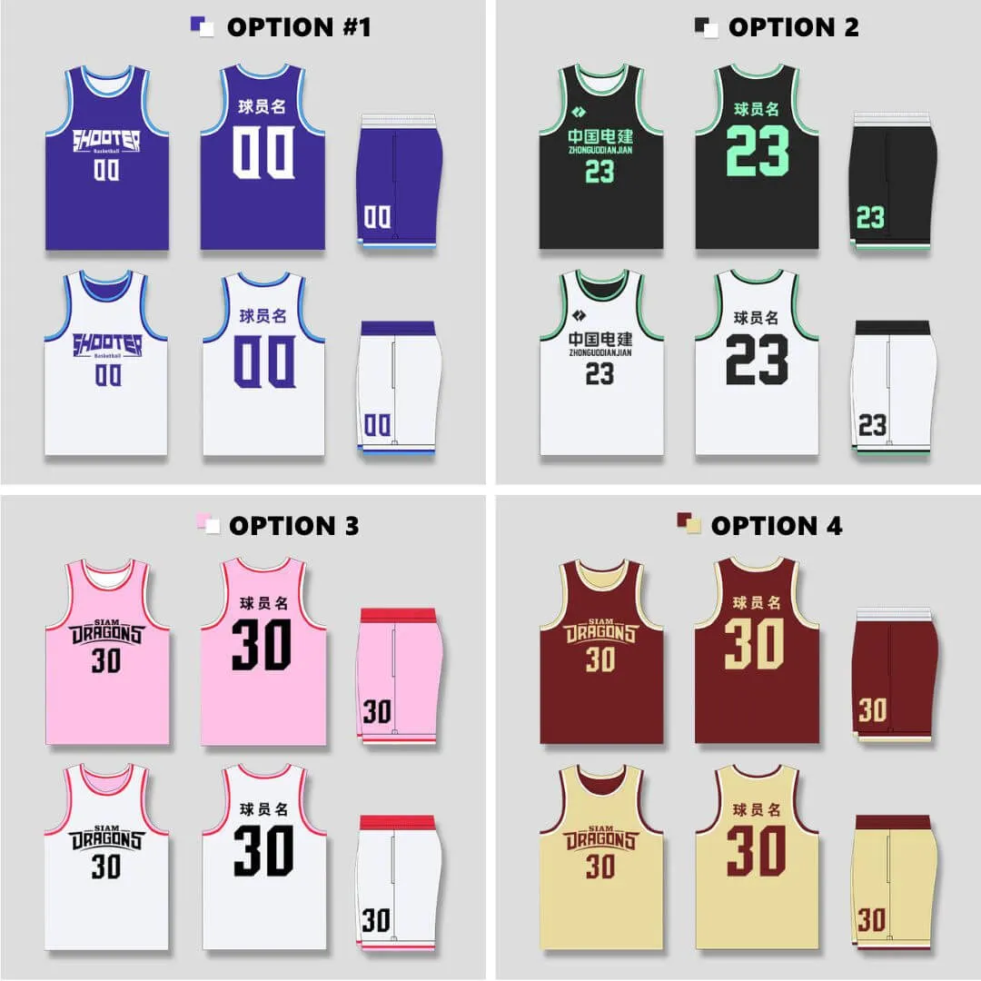 Custom Logo Reversible Basketball Jersey