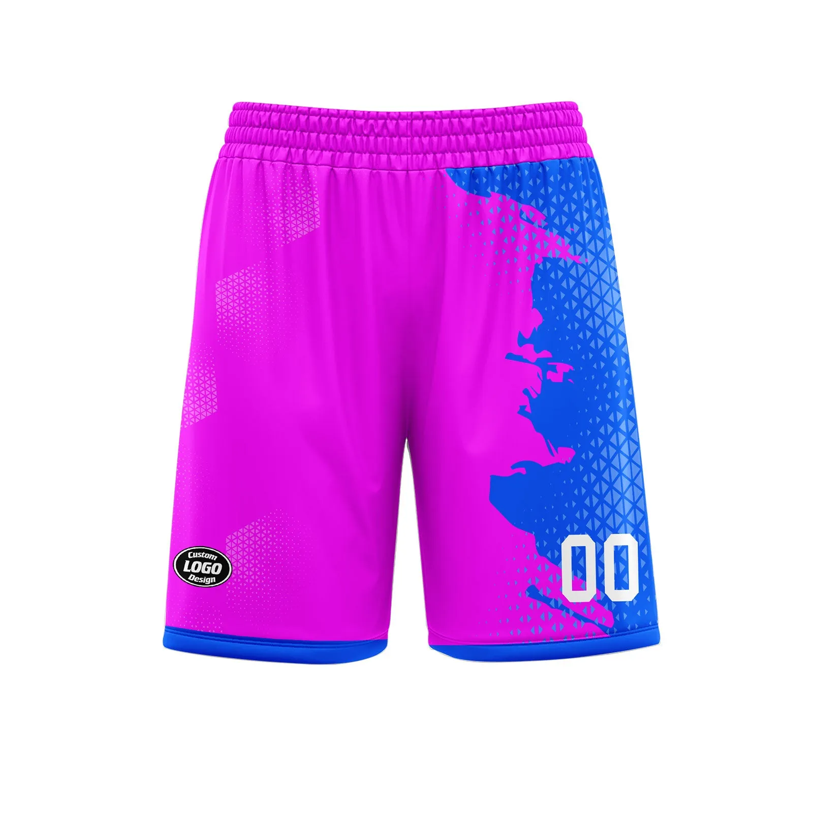 Custom Pink Blue Soccer Sets Jersey Personalized SCJ101-D020210-7