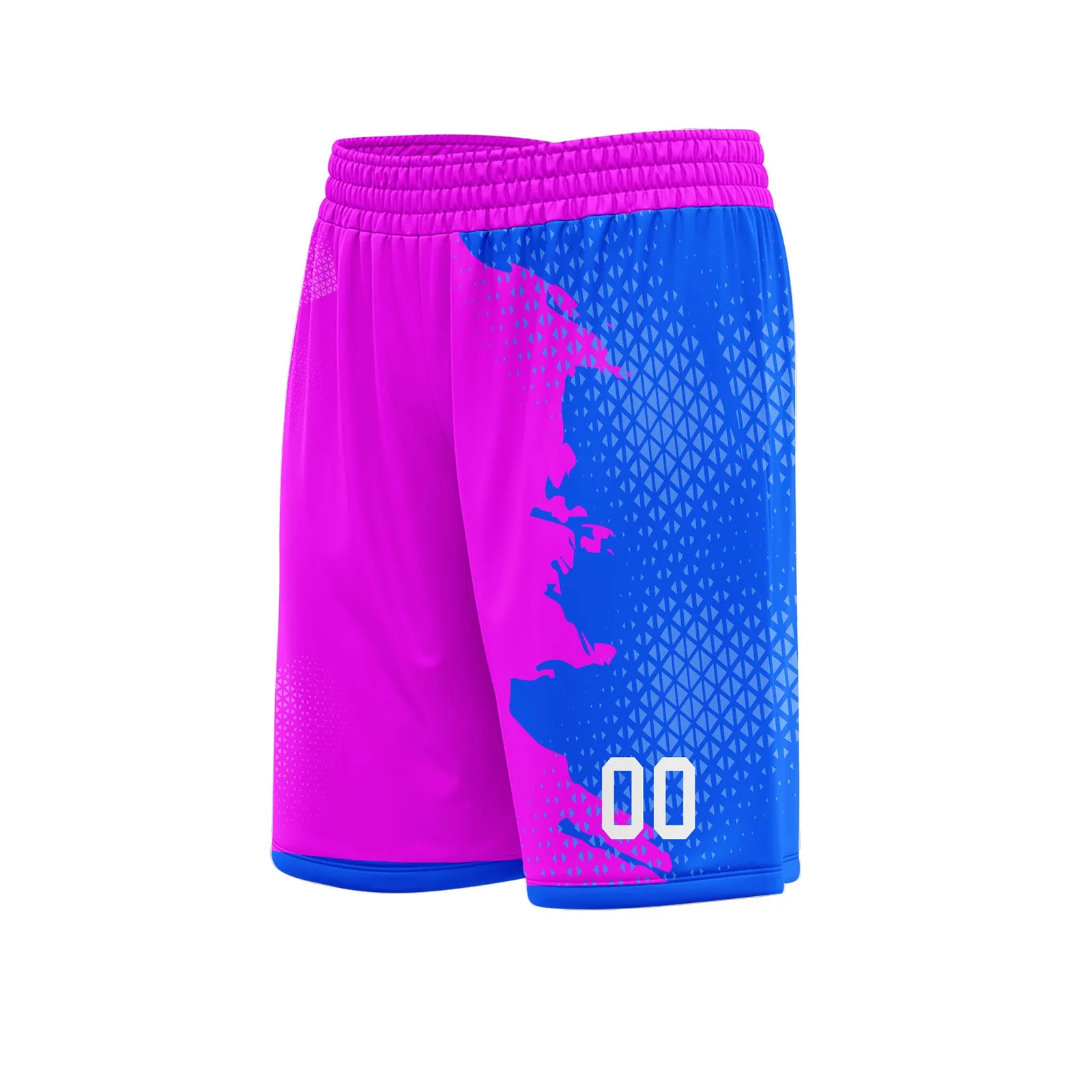 Custom Pink Blue Soccer Sets Jersey Personalized SCJ101-D020210-7