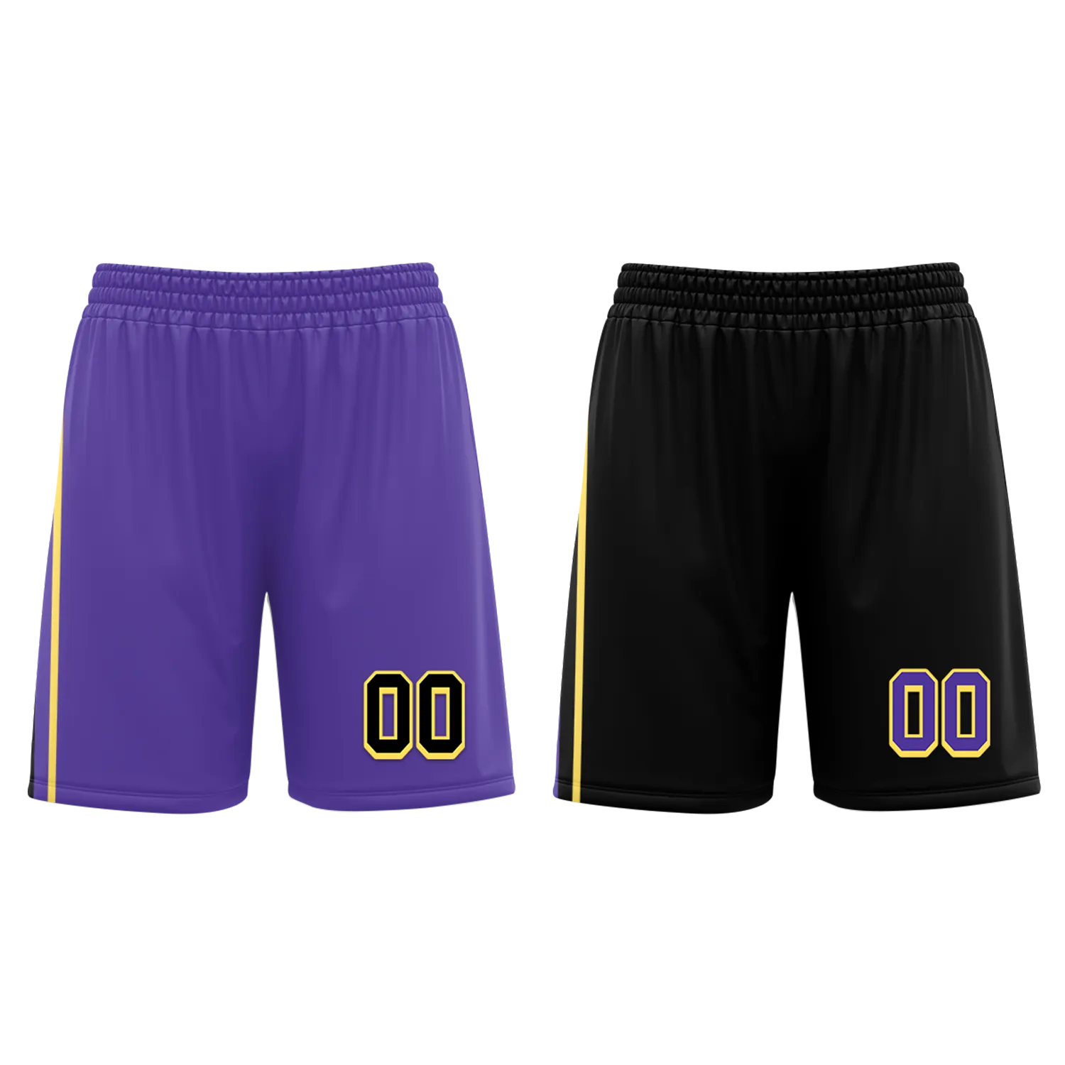 Custom Purple Black Classic Style Reversible Basketball Uniform Personalized BBJR-D017033