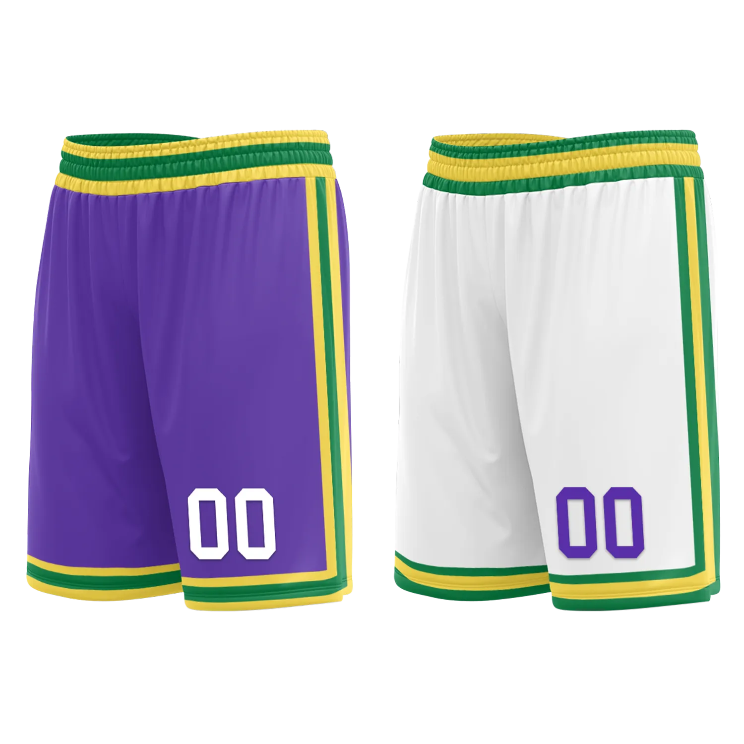 Custom Purple White Classic Style Reversible Basketball Uniform Personalized Ordinary BBJR-D017047