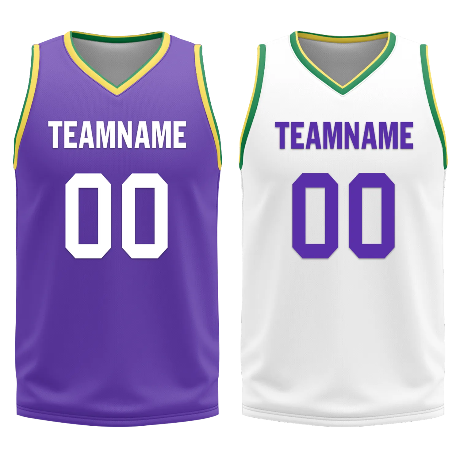 Custom Purple White Classic Style Reversible Basketball Uniform Personalized Ordinary BBJR-D017047