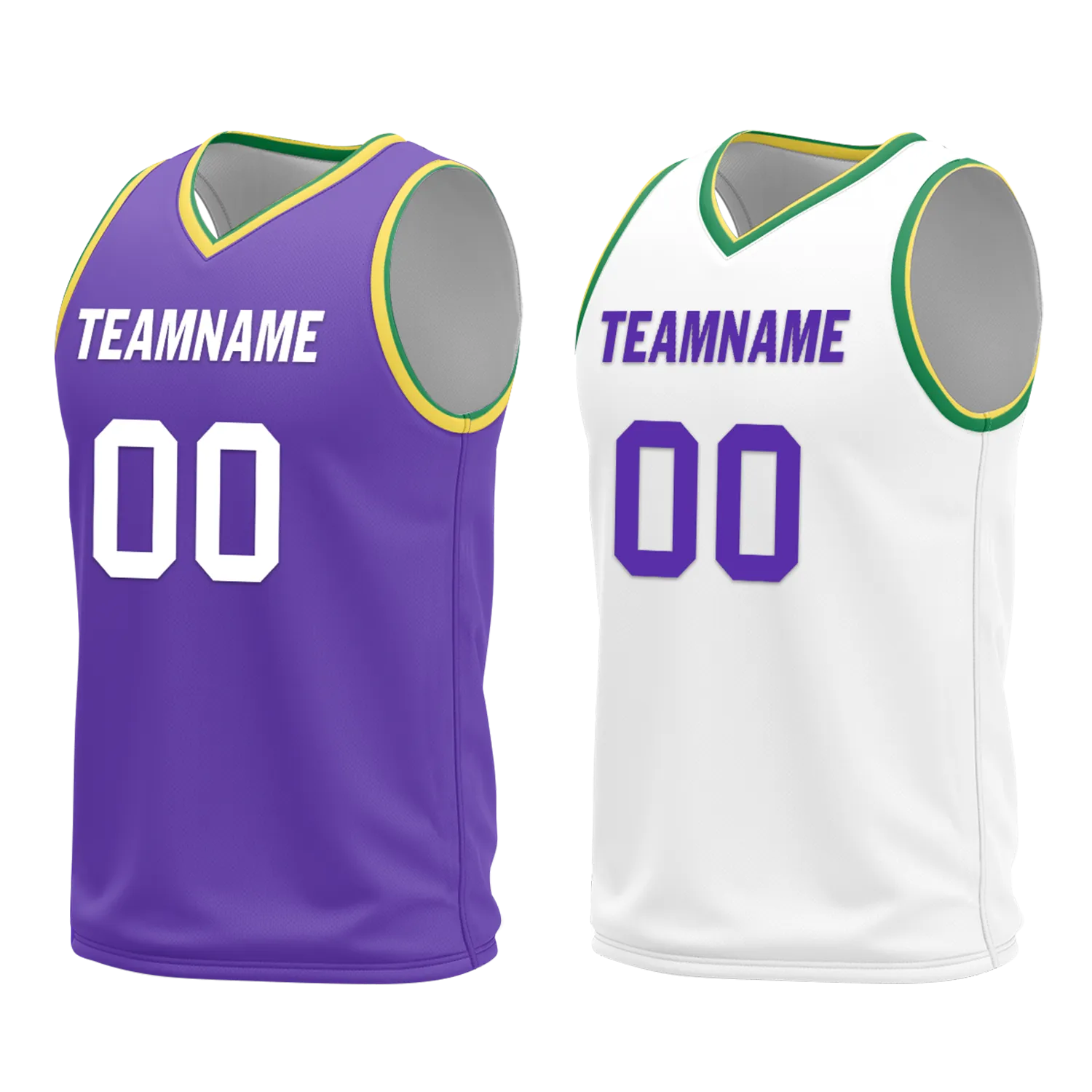 Custom Purple White Classic Style Reversible Basketball Uniform Personalized Ordinary BBJR-D017047