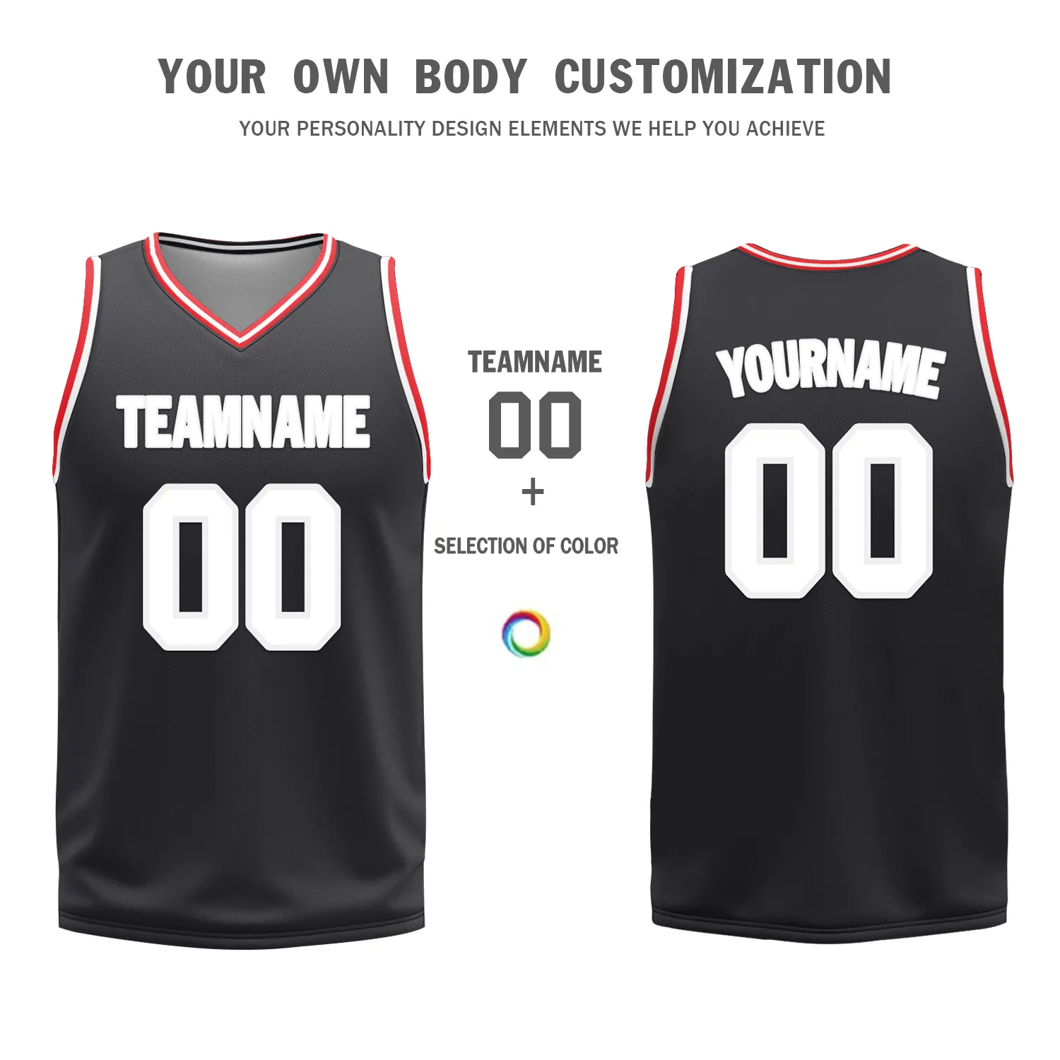 Custom Red Black Classic Style Reversible Basketball Uniform Personalized BBJR-D017025