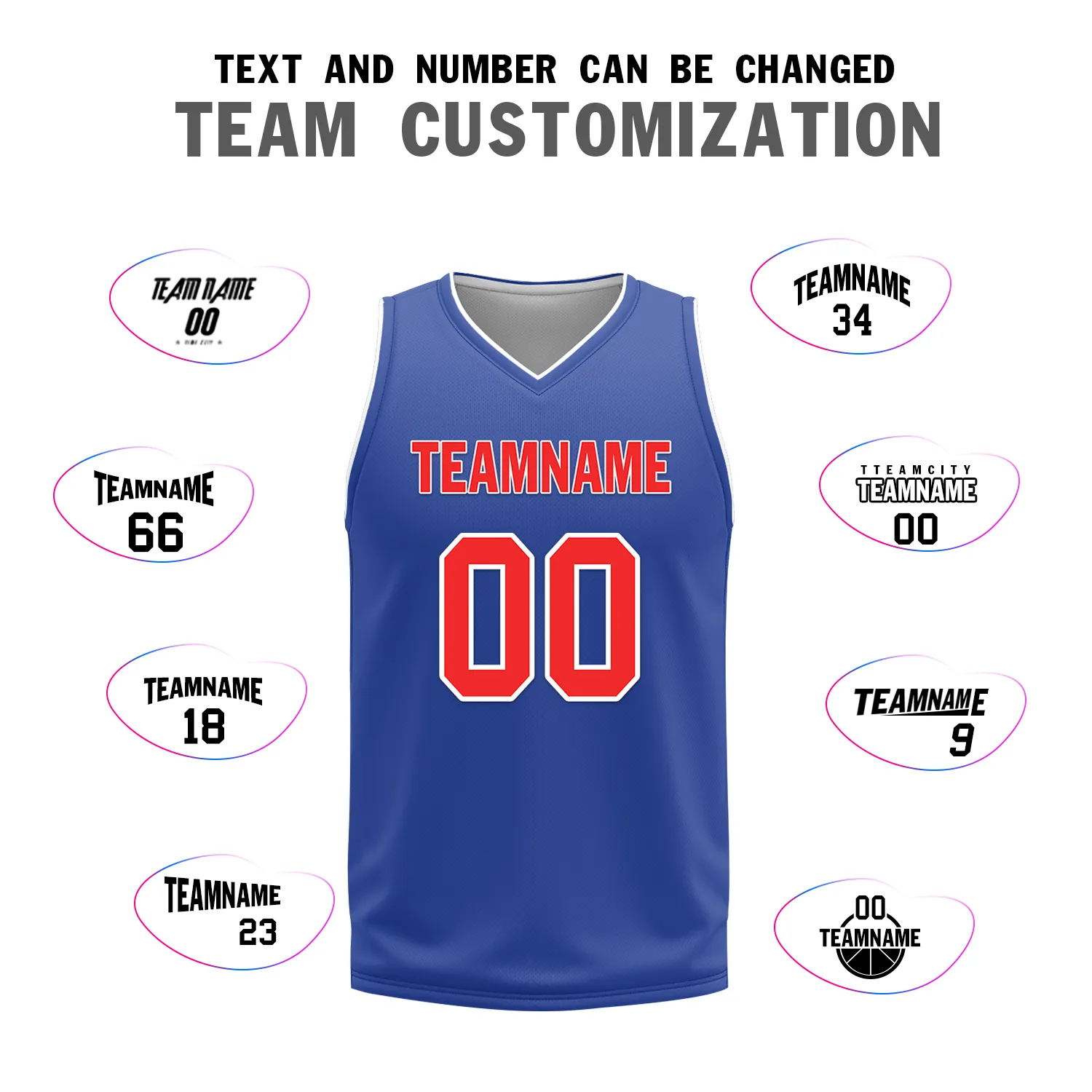 Custom White Blue Classic Style Reversible Basketball Uniform Personalized Ordinary BBJR-D017020
