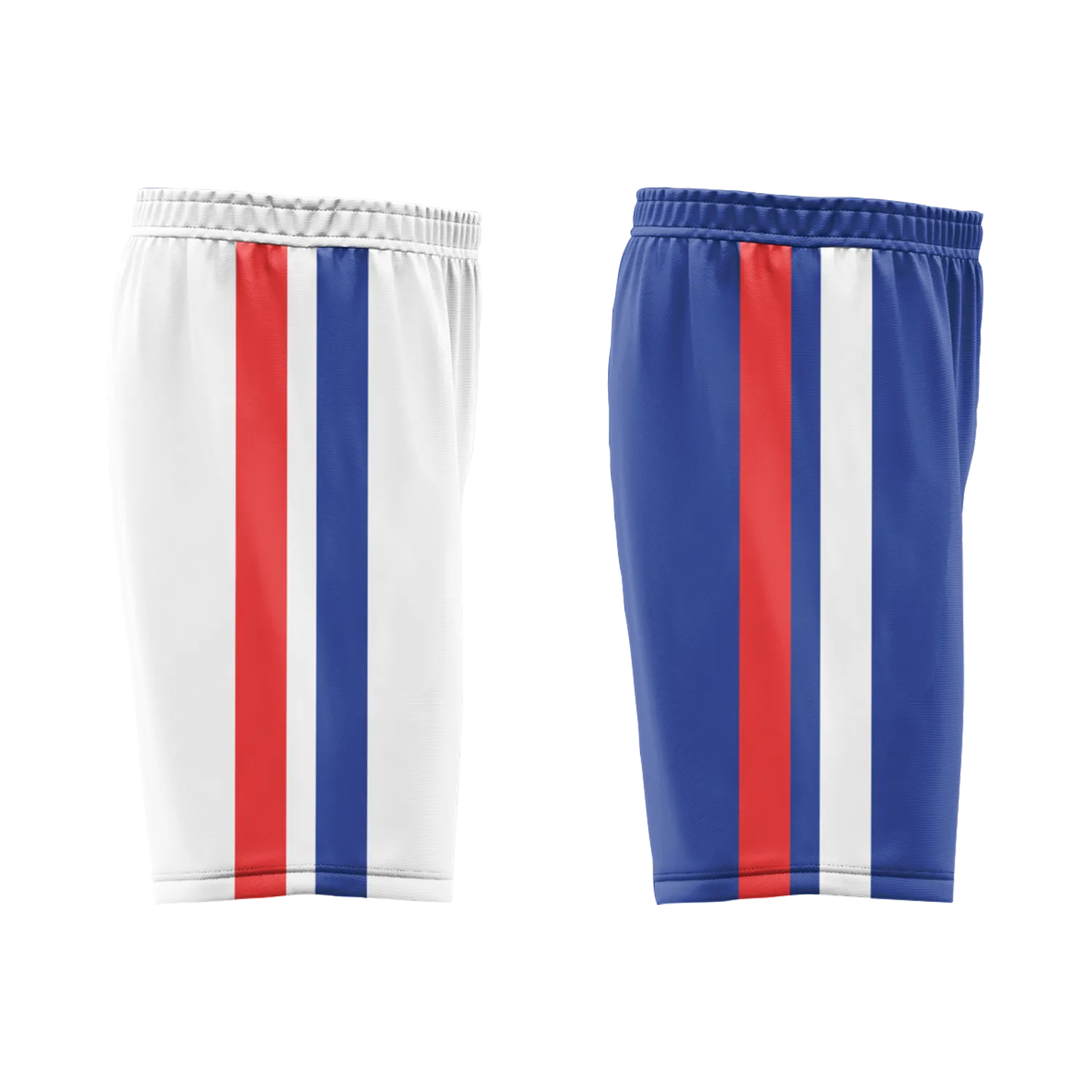 Custom White Blue Classic Style Reversible Basketball Uniform Personalized Ordinary BBJR-D017020