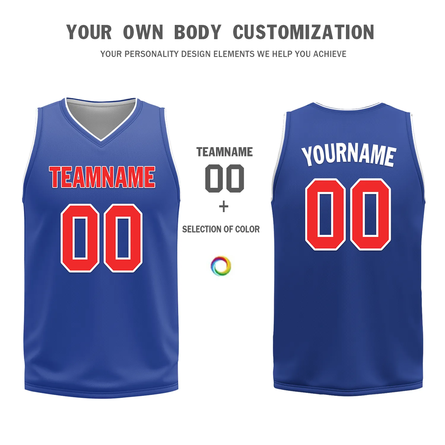 Custom White Blue Classic Style Reversible Basketball Uniform Personalized Ordinary BBJR-D017020