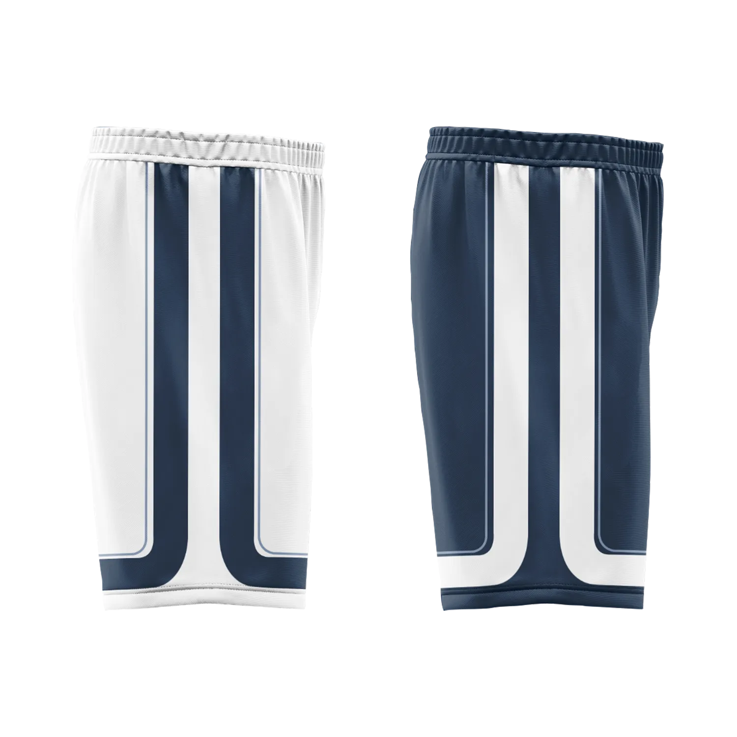 Custom White Blue Classic Style Reversible Basketball Uniform Personalized Ordinary BBJR-D017043