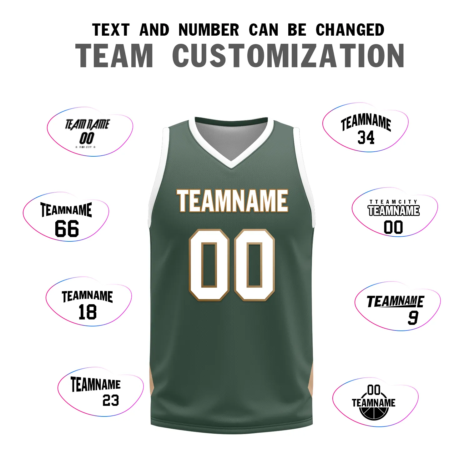 Custom White Green Classic Style Reversible Basketball Uniform Personalized BBJR-D017002
