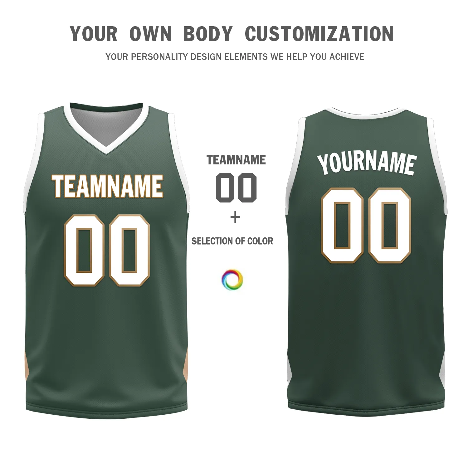 Custom White Green Classic Style Reversible Basketball Uniform Personalized BBJR-D017002