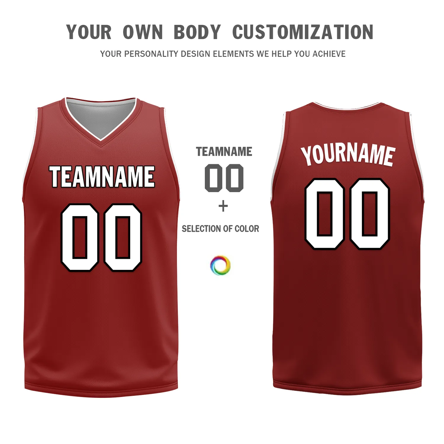 Custom White Red Classic Style Reversible Basketball Uniform Personalized BBJR-D017017