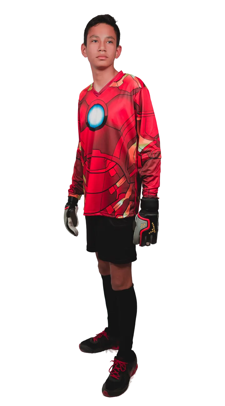 Cyborg Iron-Man Goalkeeper Jersey Number Included