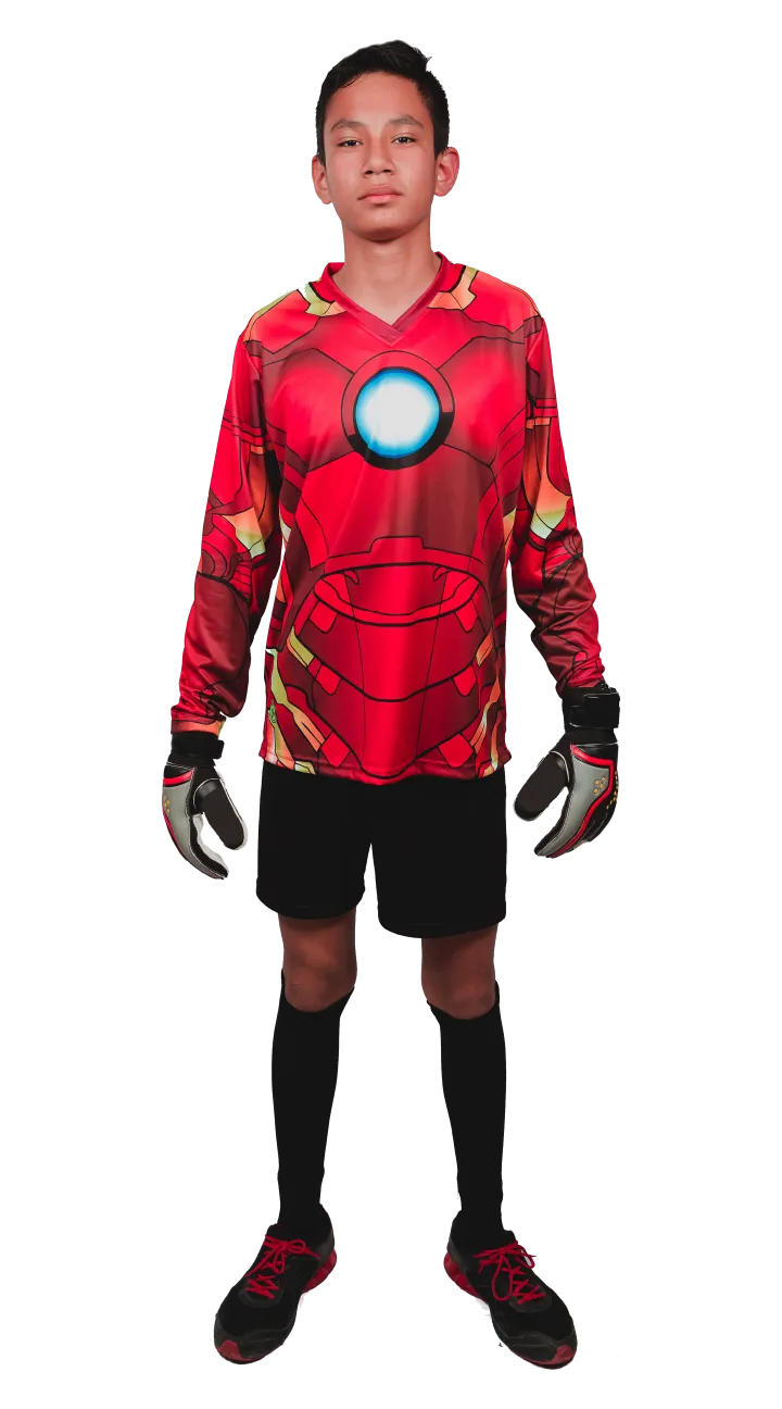 Cyborg Iron-Man Goalkeeper Jersey Number Included