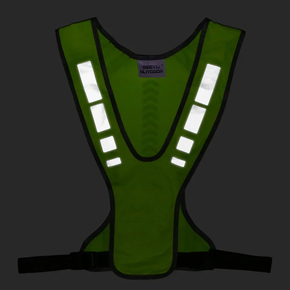 Cycling Reflective Vest High Visibility Safety Vest Outdoor Sports Running Cycling Reflective Vest with Pocket For Outdoor