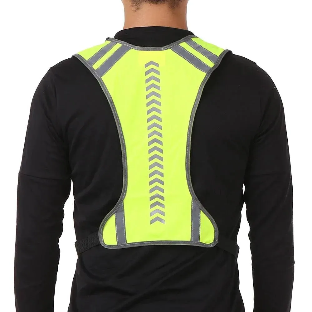 Cycling Reflective Vest High Visibility Safety Vest Outdoor Sports Running Cycling Reflective Vest with Pocket For Outdoor