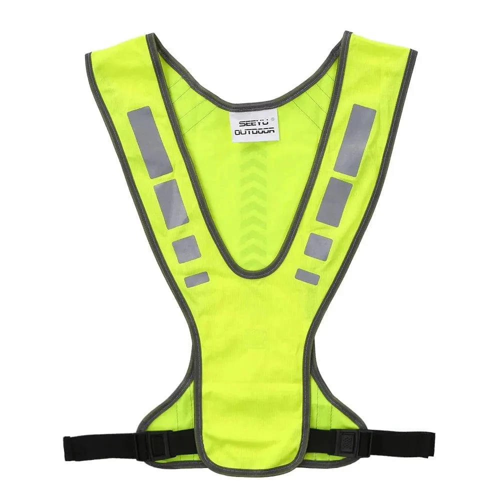 Cycling Reflective Vest High Visibility Safety Vest Outdoor Sports Running Cycling Reflective Vest with Pocket For Outdoor