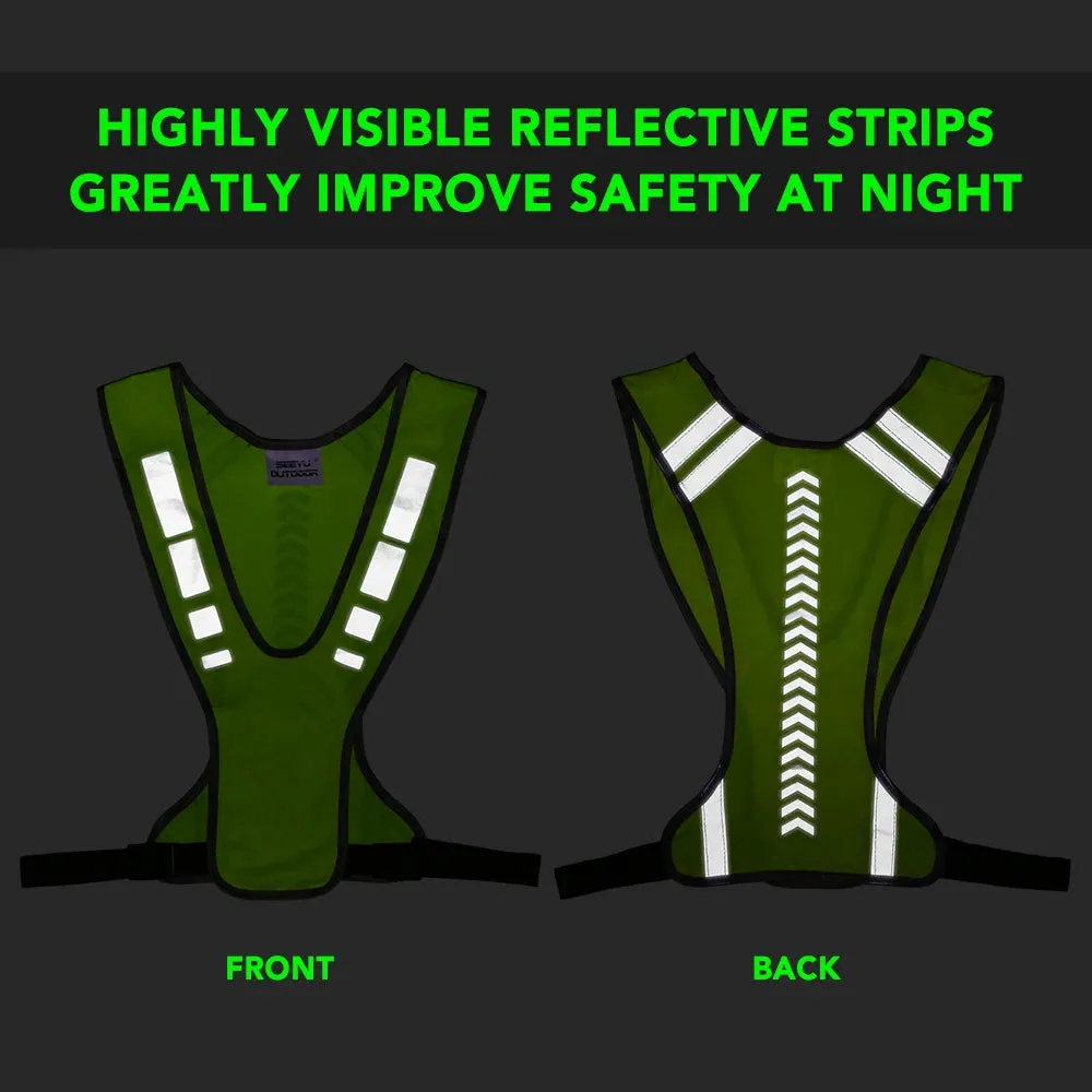 Cycling Reflective Vest High Visibility Safety Vest Outdoor Sports Running Cycling Reflective Vest with Pocket For Outdoor